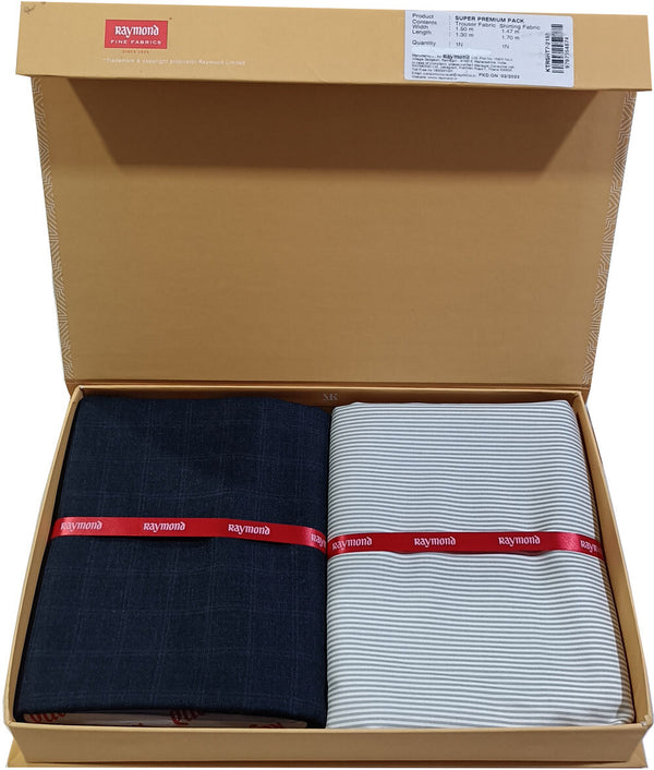 Raymond Cotton Blend Solid Shirt & Trouser Fabric
