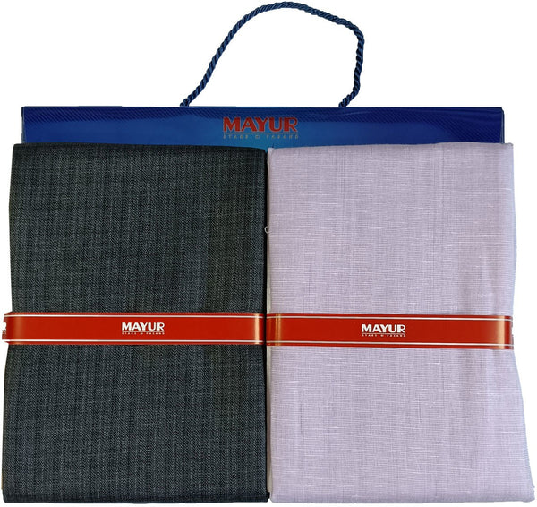 MAYUR Cotton Blend Checkered Shirt & Trouser Fabric