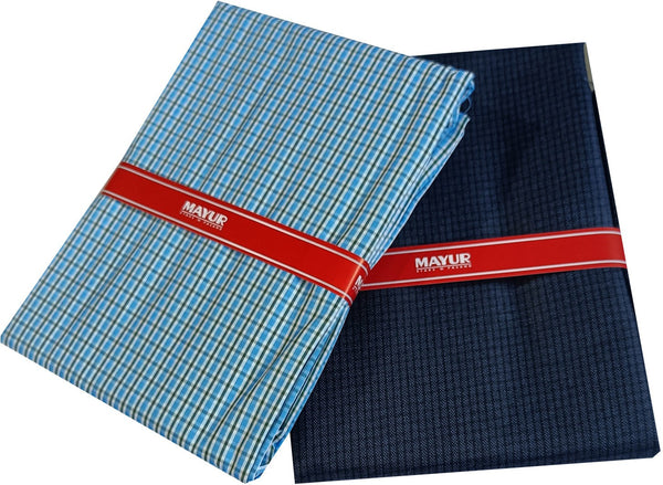 MAYUR Cotton Blend Checkered Shirt & Trouser Fabric