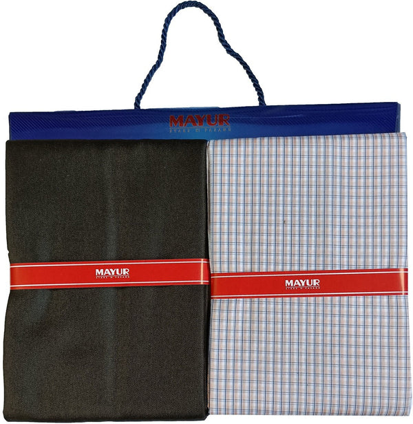 MAYUR Cotton Blend Striped Shirt & Trouser Fabric