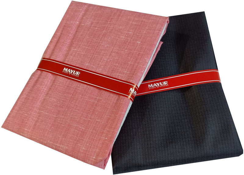 MAYUR Cotton Striped, Solid Shirt & Trouser Fabric