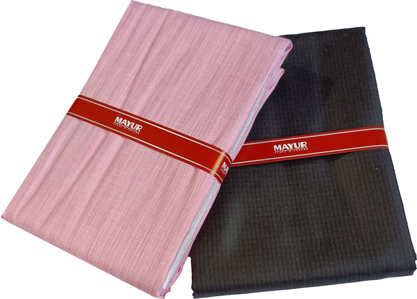 MAYUR Cotton Blend Checkered Shirt & Trouser Fabric