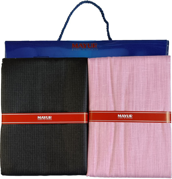MAYUR Cotton Blend Checkered Shirt & Trouser Fabric
