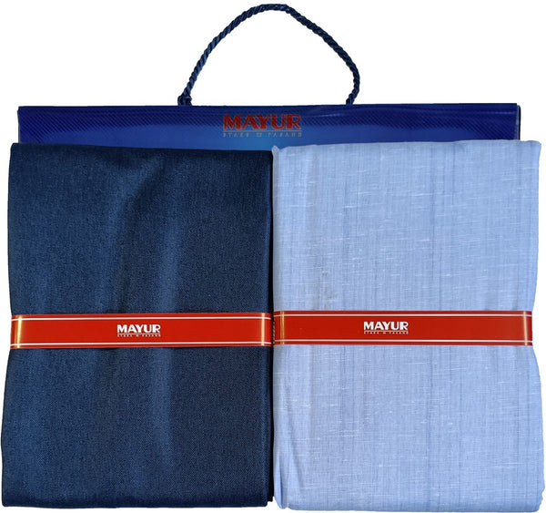 MAYUR Cotton Checkered, Self Design Shirt & Trouser Fabric