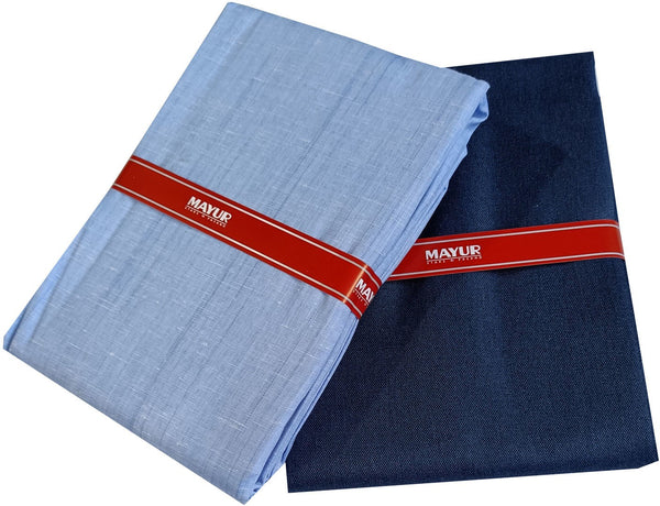 MAYUR Cotton Checkered, Self Design Shirt & Trouser Fabric