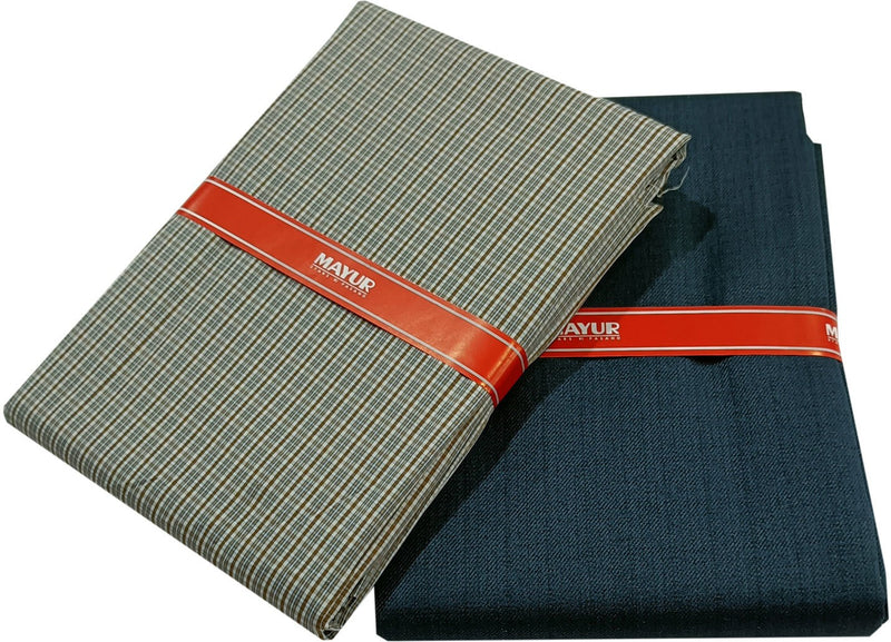 MAYUR Cotton Self Design Shirt & Trouser Fabric