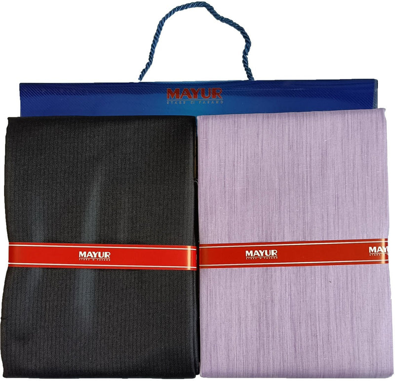 MAYUR Cotton Blend Checkered Shirt & Trouser Fabric