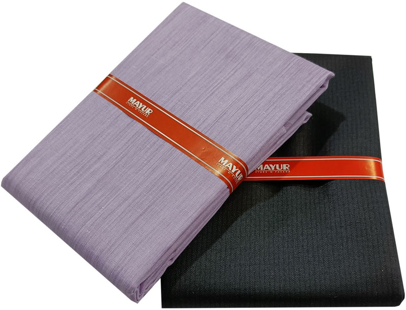 MAYUR Cotton Blend Checkered Shirt & Trouser Fabric