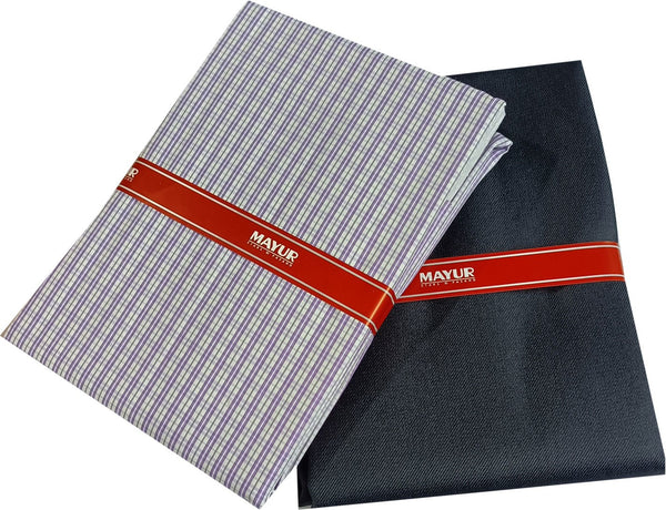 MAYUR Cotton Self Design Shirt & Trouser Fabric