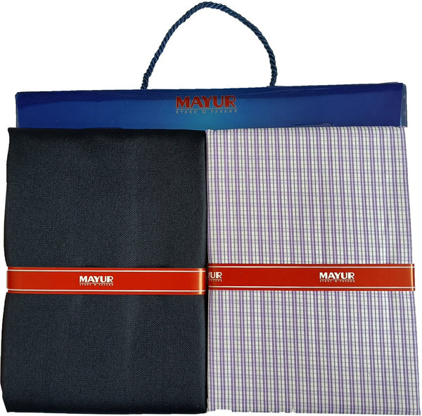 MAYUR Cotton Self Design Shirt & Trouser Fabric