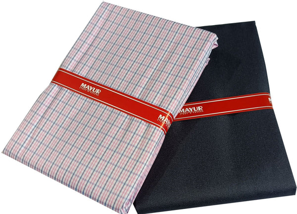 MAYUR Cotton Blend Solid Shirt & Trouser Fabric