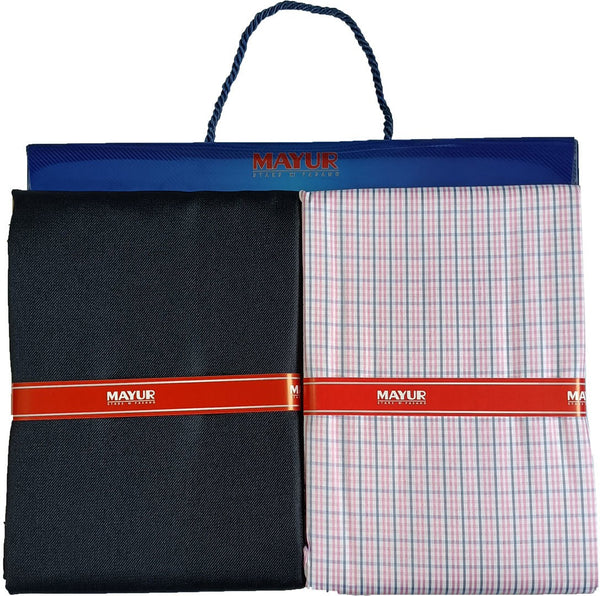 MAYUR Cotton Blend Solid Shirt & Trouser Fabric