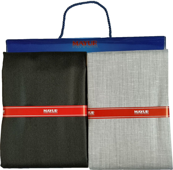 MAYUR Cotton Blend Checkered, Self Design Shirt & Trouser Fabric
