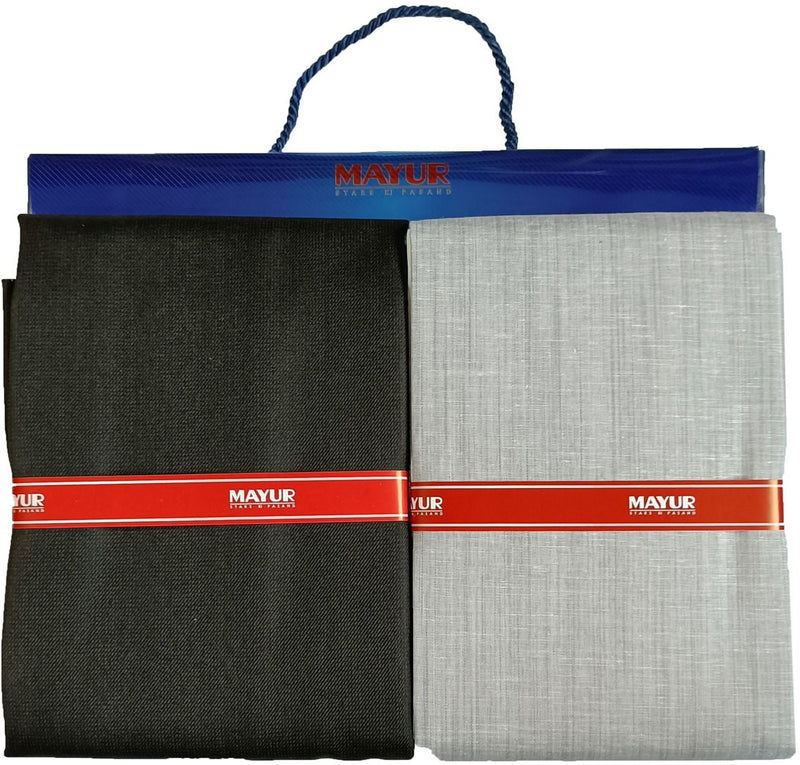 MAYUR Cotton Blend Checkered Shirt & Trouser Fabric