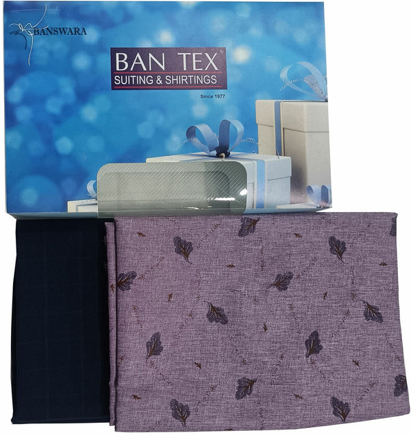 Mansfab Cotton Blend Printed Shirt & Trouser Fabric