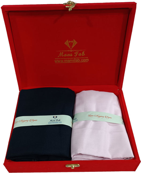 Mansfab Cotton Blend Solid Shirt & Trouser Fabric