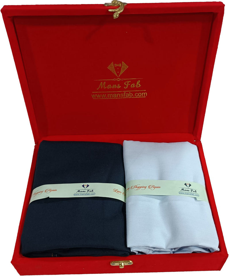 Mansfab Cotton Blend Solid Shirt & Trouser Fabric