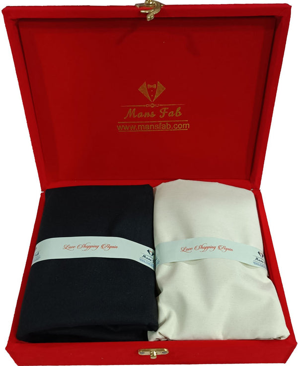Mansfab Cotton Blend Solid Shirt & Trouser Fabric