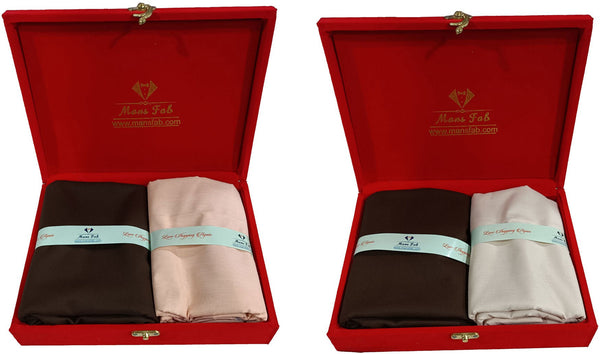 Mansfab Cotton Blend Solid Shirt & Trouser Fabric