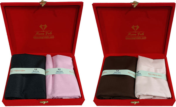 Mansfab Cotton Blend Solid Shirt & Trouser Fabric