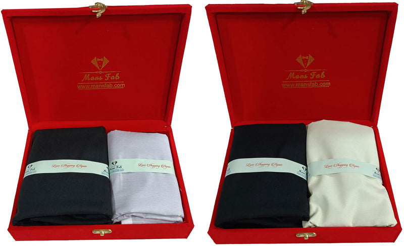 Mansfab Cotton Blend Solid Shirt & Trouser Fabric