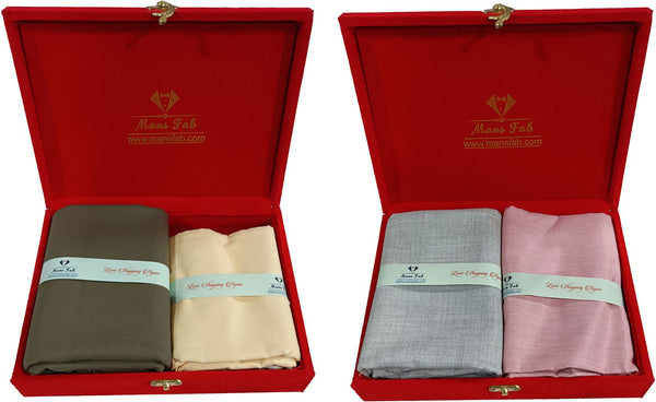 Mansfab Cotton Blend Solid Shirt & Trouser Fabric