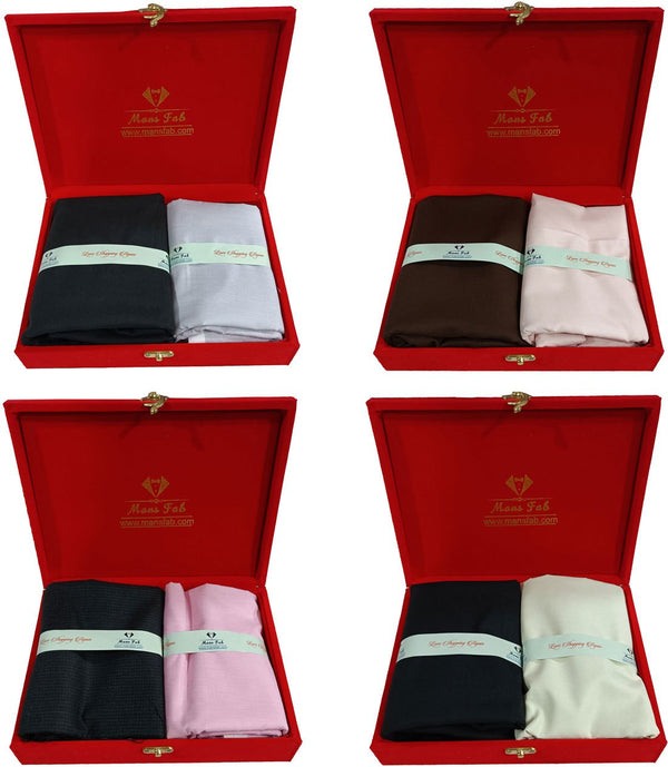 Mansfab Cotton Blend Solid Shirt & Trouser Fabric