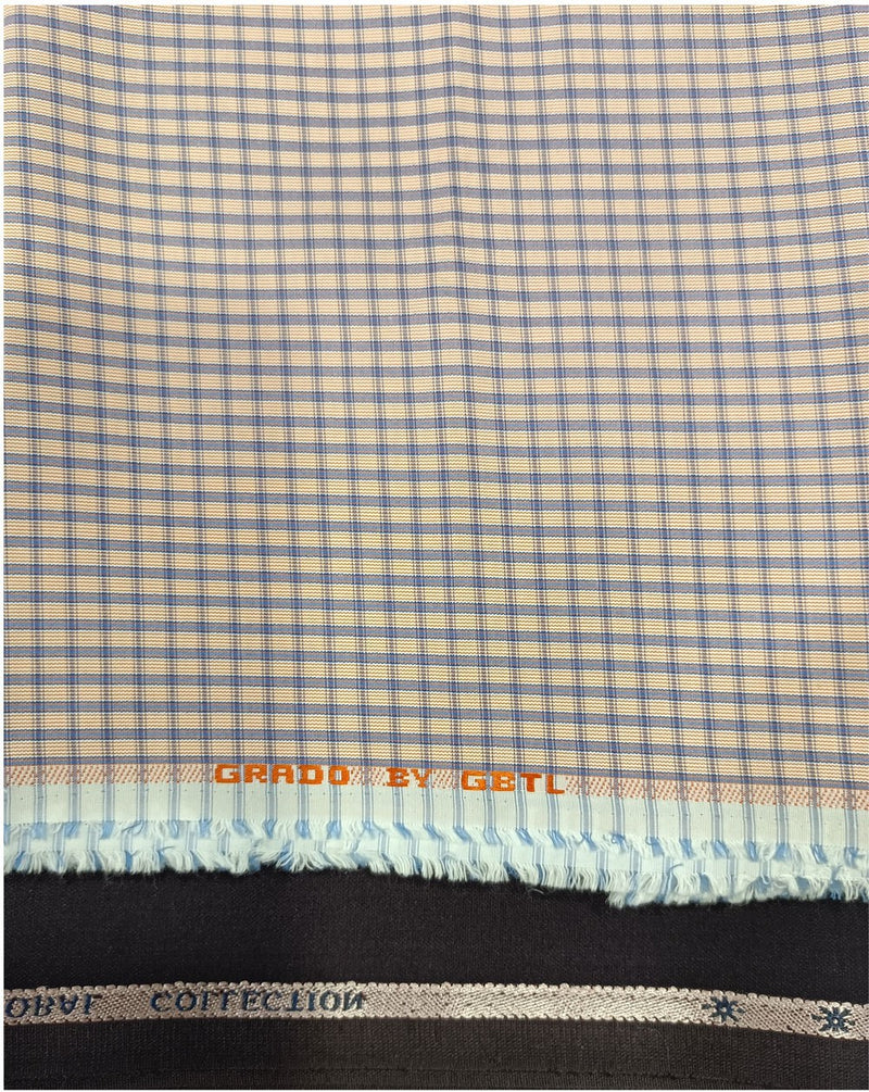 OCM Pure Cotton Checkered Shirt & Trouser Fabric