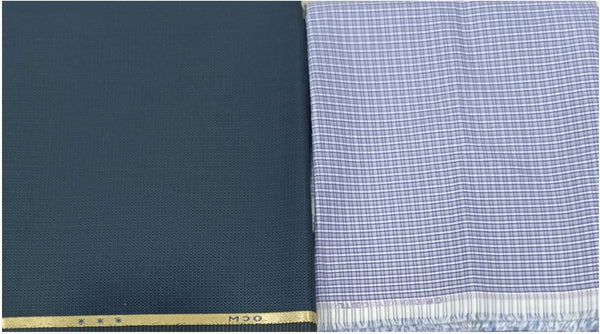 OCM Pure Cotton Checkered Shirt & Trouser Fabric