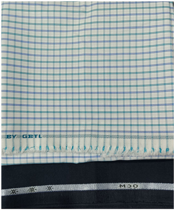 OCM Pure Cotton Checkered Shirt & Trouser Fabric