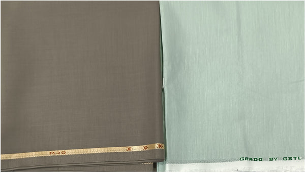 OCM Pure Cotton Checkered Shirt & Trouser Fabric