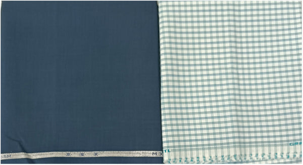 OCM Pure Cotton Checkered Shirt & Trouser Fabric