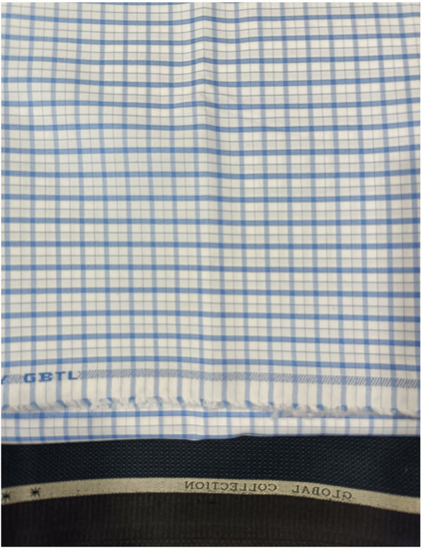 OCM Pure Cotton Checkered Shirt & Trouser Fabric