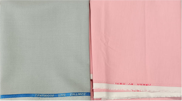 OCM Pure Cotton Checkered Shirt & Trouser Fabric