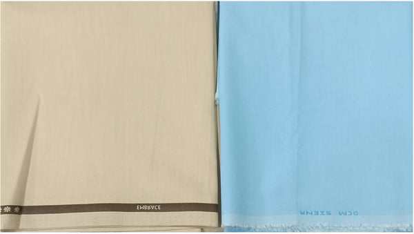 OCM Pure Cotton Checkered Shirt & Trouser Fabric