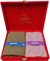 Raymond Cotton Blend Self Design Shirt & Trouser Fabric