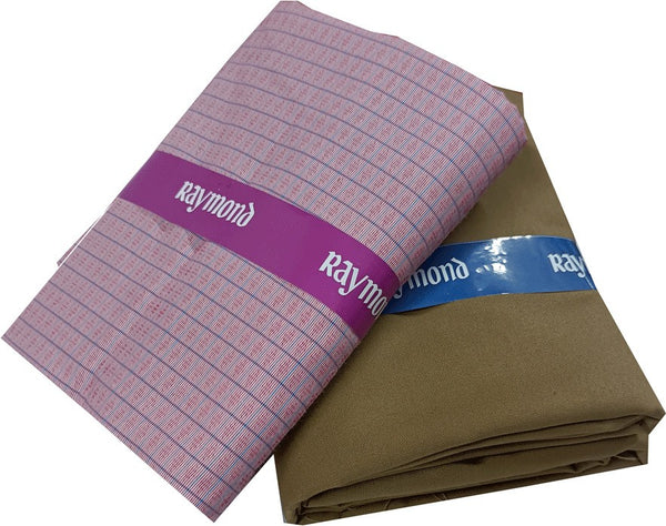Raymond Cotton Blend Self Design Shirt & Trouser Fabric