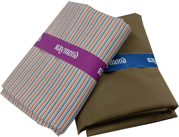 Raymond Cotton Blend Self Design Shirt & Trouser Fabric