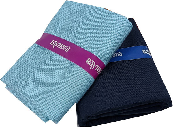 Raymond Cotton Blend Self Design Shirt & Trouser Fabric