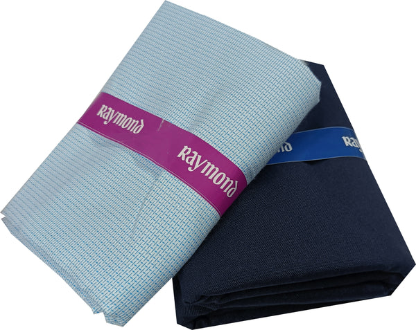 Raymond Cotton Blend Self Design Shirt & Trouser Fabric