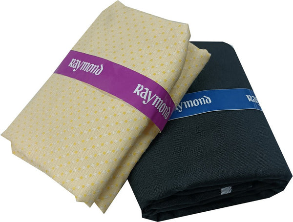 Raymond Cotton Blend Self Design Shirt & Trouser Fabric