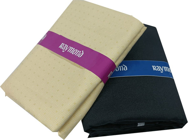 Raymond Cotton Blend Self Design Shirt & Trouser Fabric