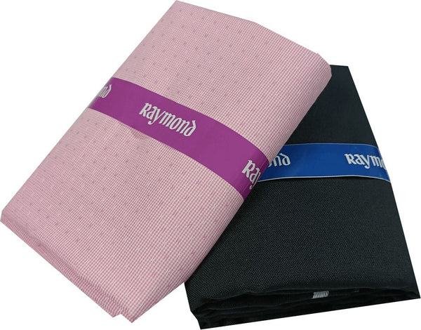 Raymond Cotton Blend Self Design Shirt & Trouser Fabric