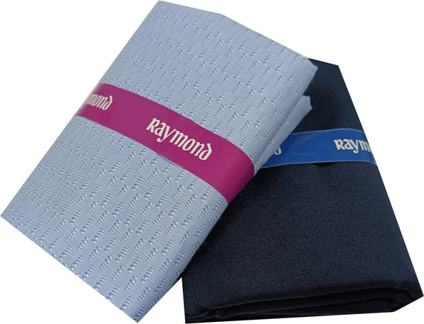 Raymond Cotton Blend Self Design Shirt & Trouser Fabric