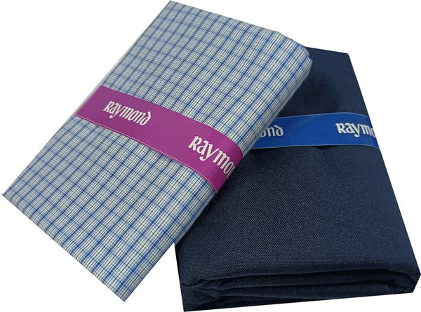 Raymond Cotton Blend Self Design Shirt & Trouser Fabric