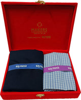 Raymond Cotton Blend Self Design Shirt & Trouser Fabric