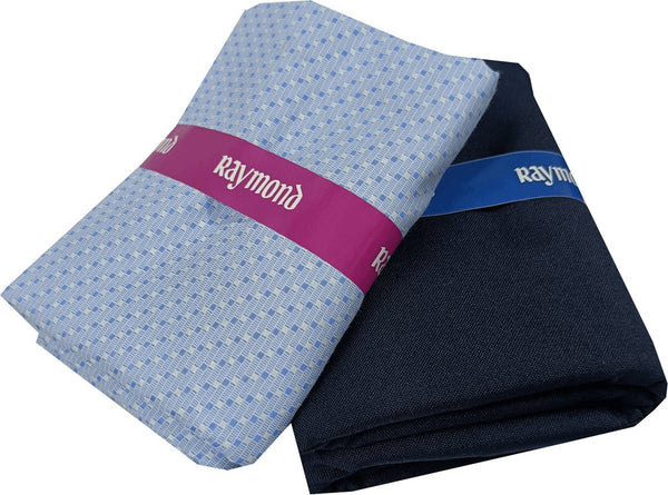 Raymond Cotton Blend Self Design Shirt & Trouser Fabric