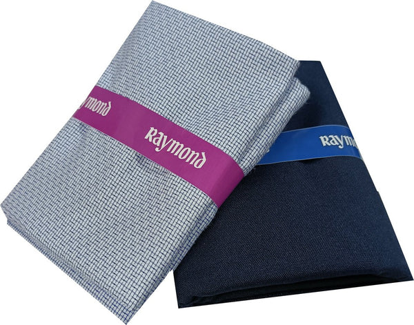 Raymond Cotton Blend Self Design Shirt & Trouser Fabric
