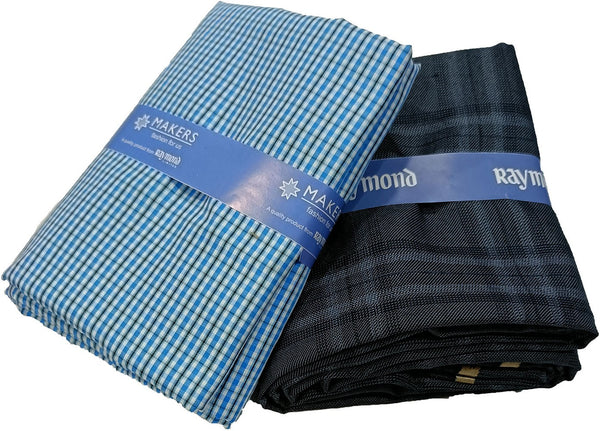 Raymond Cotton Blend Checkered Shirt & Trouser Fabric