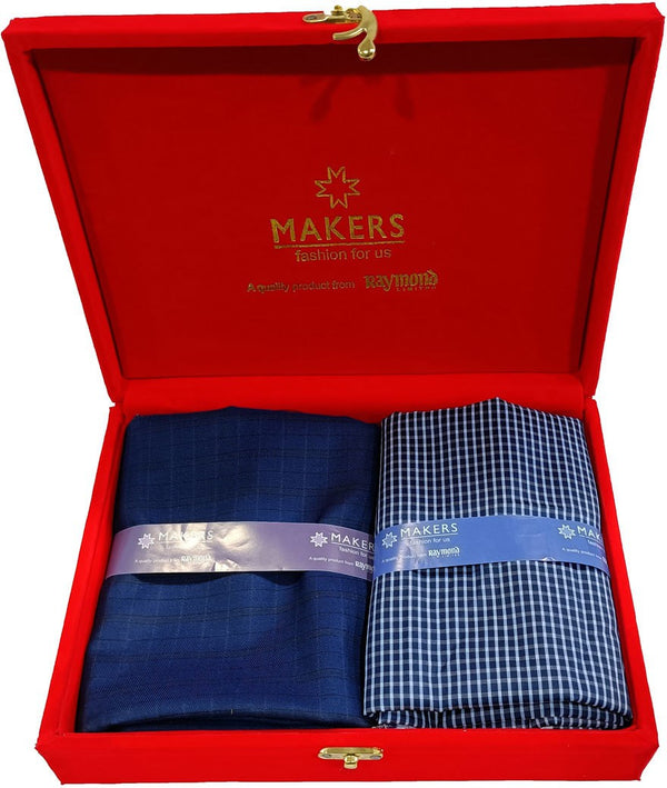 Raymond Cotton Blend Checkered Shirt & Trouser Fabric